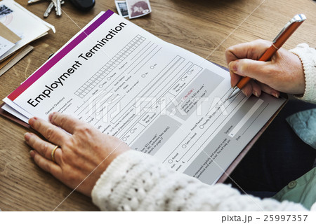 Employment Termination Form Document Concept 25997357
