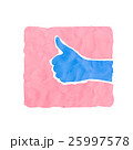 Thumb like icon handmade isolated 25997578