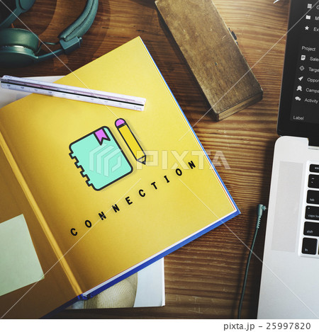 Notebook Pencil Write Communication Graphic Concept Notebook Pencil Write Communication Graphic Concept 25997820
