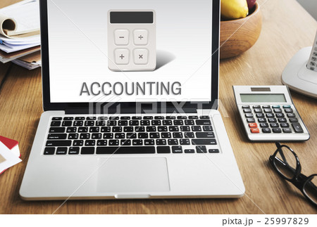 Calculator Financial Accounting Investment Graphic Concept 25997829