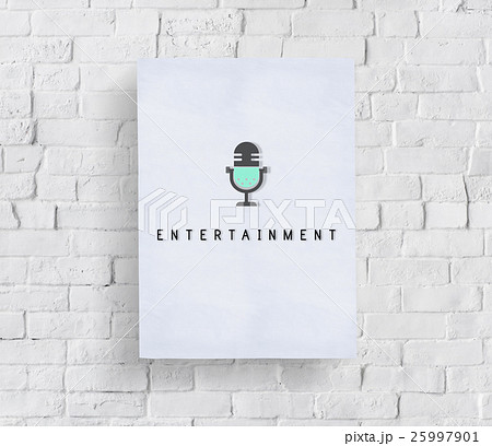 Entertainment Audio Multimedia Podcast Graphic Concept 25997901