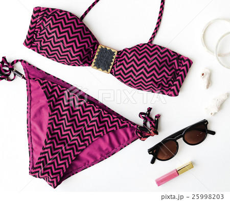 Beach Summer Holiday Vacation Bikini Swimwear Concept Beach Summer Holiday Vacation Bikini Swimwear Concept 25998203