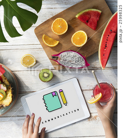 Notebook Pencil Write Communication Graphic Concept 25998325