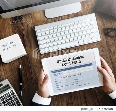Samll Business Loan Form Tax Credits Niche Concept 25998480