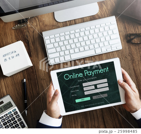 Online Payment Card Information Concept Online Payment Card Information Concept 25998485