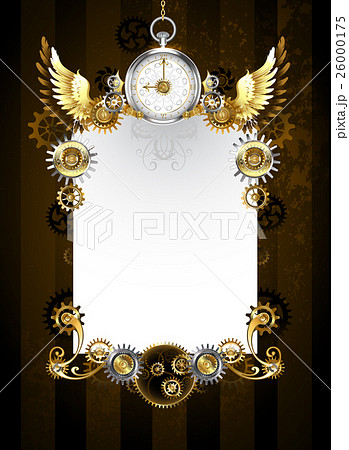 Design with silver clock 26000175