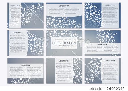 Set of modern business presentation templates in 26000342