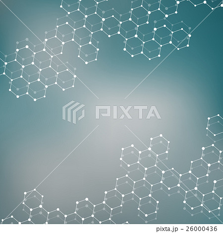 Structure molecule of DNA and neurons. Abstract 26000436