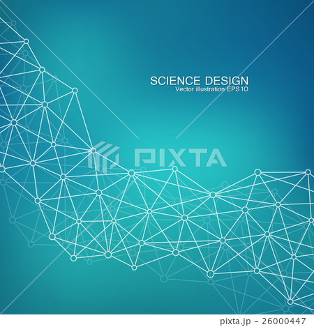 Structure molecule of DNA and neurons. Abstract 26000447