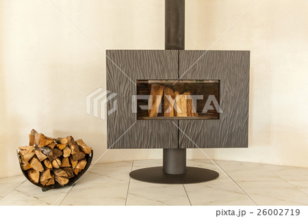 Wood stove-fireplace. 26002719