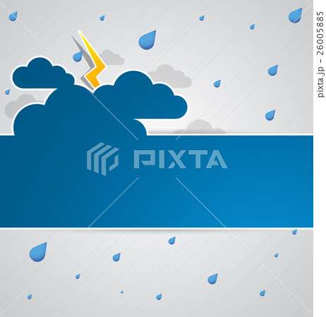 Bad weather. Blue sky background. 26005885
