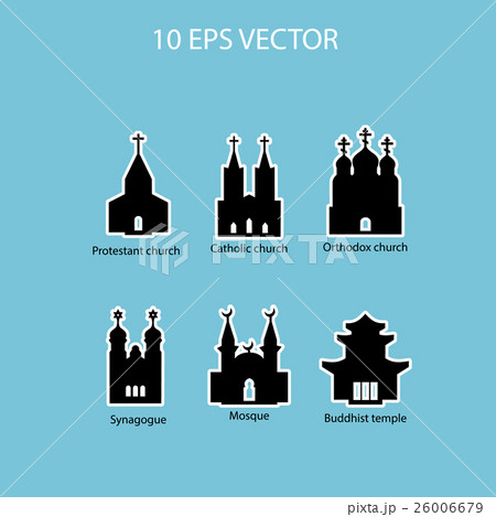 Vector set illustration of temples 26006679