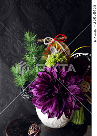 年賀状　花 26008458