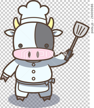 Mr Cook Cow Stock Illustration