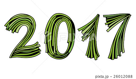 Numbers set in hand drawn 26012088