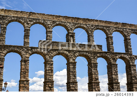 Aqueduct in Segovia, Castilla y Leon, Spain. 26014393