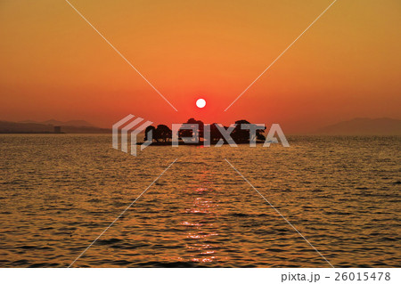 宍道湖の夕日 26015478