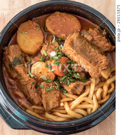 Gamjatang Korean Spicy Pork rib Gamjatang Korean Spicy Pork rib 26015875