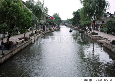 中国 西塘の川 26016518