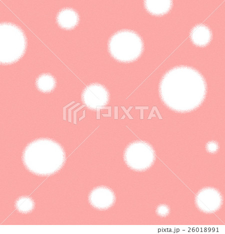 水玉模様 ピンク色のイラスト素材