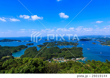 展海峰展望台からの九十九島の眺め 26019144