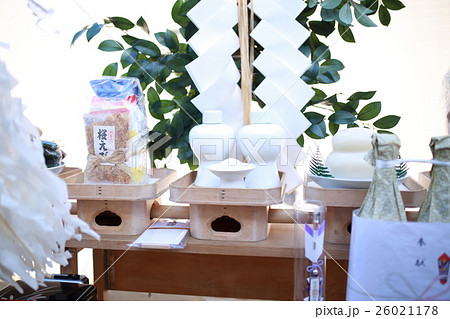 地鎮祭 (安全祈願祭 儀式 イベント 仏式 土地 行事 供え物 文化 歴史) 26021178