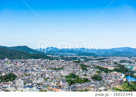 川西　住宅街　五月山公園からの眺望 26022349