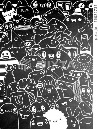 Fun Cute Cartoon Monsters for Kids Design  26022735