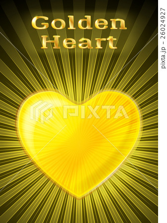 Golden Valentine Heart Golden Valentine Heart 26024927