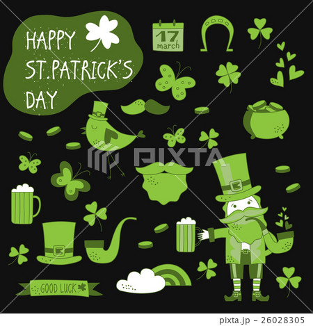 St. Patrick's Day vector design elements set 26028305