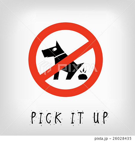 sign prohibiting dog walking 26028435