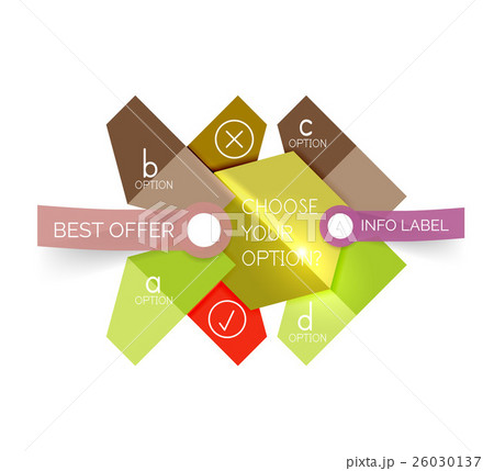 Abstract infographic geometric templates 26030137