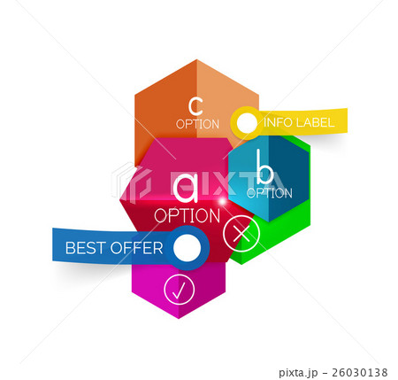 Abstract infographic geometric templates 26030138