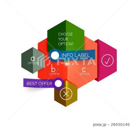 Abstract infographic geometric templates 26030140