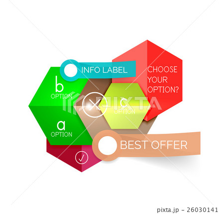 Abstract infographic geometric templates 26030141