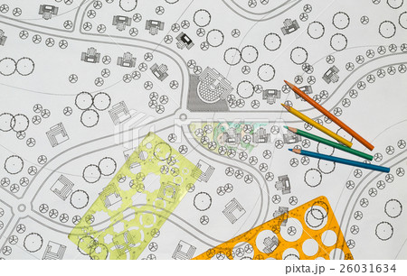 Landscape Designs Blueprints For Resort. 26031634
