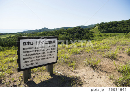 洞爺 西山山麓火口(枕木ロード沿いの地熱帯 看板) 洞爺 西山山麓火口(枕木ロード沿いの地熱帯 看板) 26034645
