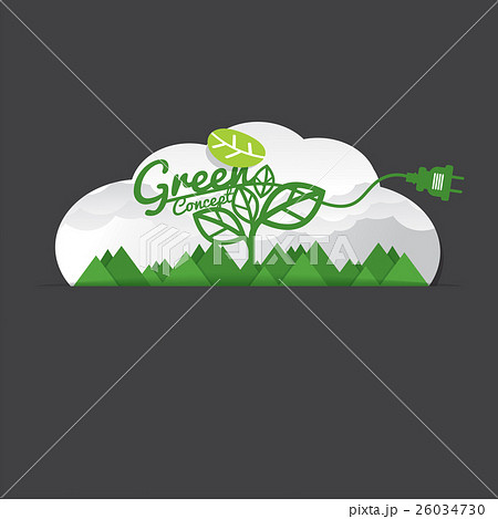 Environmentally Friendly Green Concept Vector 26034730