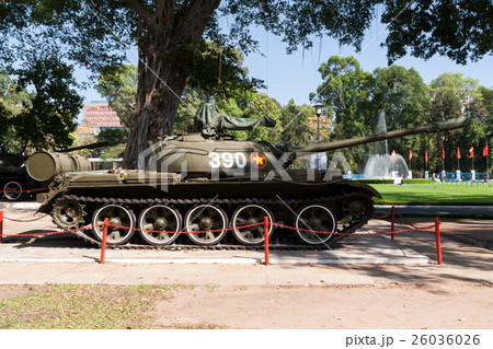 ベトナムのホーチミン市にある統一会堂に置かれている中国製のT59型戦車 ベトナムのホーチミン市にある統一会堂に置かれている中国製のT59型戦車 26036026