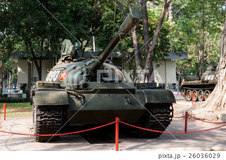 ベトナムのホーチミン市にある統一会堂に置かれている中国製のT59型戦車 ベトナムのホーチミン市にある統一会堂に置かれている中国製のT59型戦車 26036029
