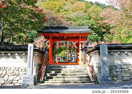 天川村　龍泉寺の紅葉 26036906