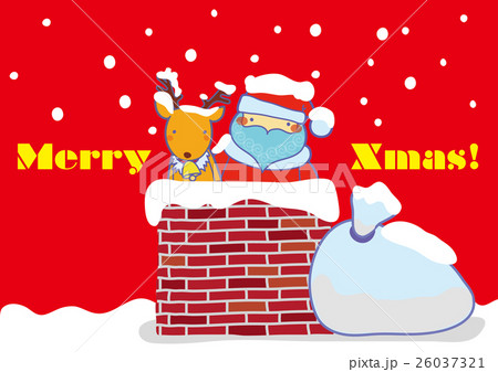 新着クリスマス イラスト サンタ 煙突 かわいいディズニー画像