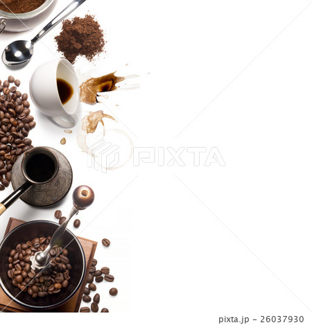 coffee attributes on a white background 26037930