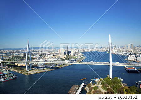 天保山大橋と街並み 26038162