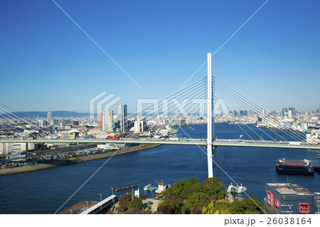 天保山大橋と街並み 26038164