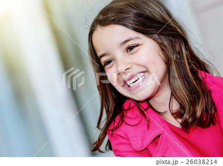 cute portrait of a happy pretty little girl cute portrait of a happy pretty little girl 26038214