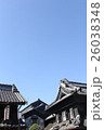川越の蔵造りの屋根 26038348