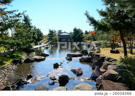 二子玉川公園、帰真園の旧清水家住宅書院（秋）東京都世田谷区 26039366