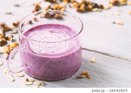 Berry farm yogurt in a jar and a granola Berry farm yogurt in a jar and a granola 26042605