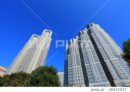 都庁 第一本庁舎と第二本庁舎 都庁 第一本庁舎と第二本庁舎 26042937